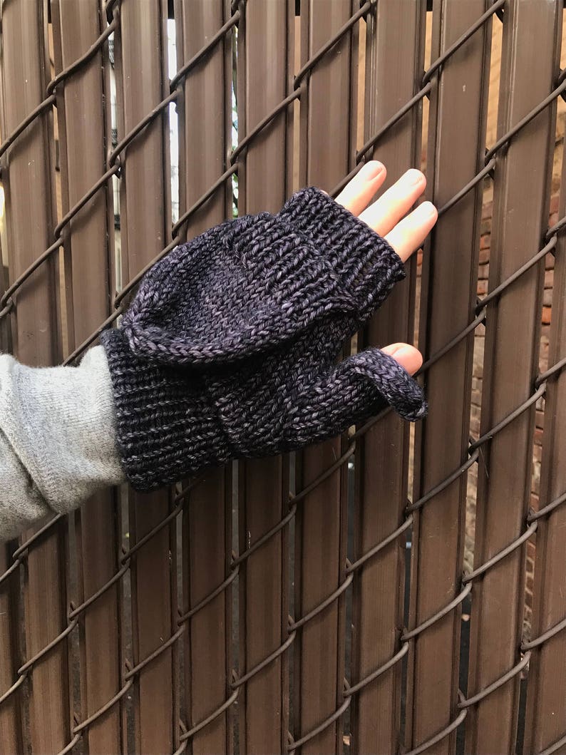 Convertible Knit Gloves Pattern Convertible Mittens Pattern Etsy