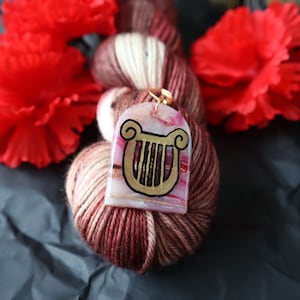 Hadestown Stitch Markers, Golden Lyre