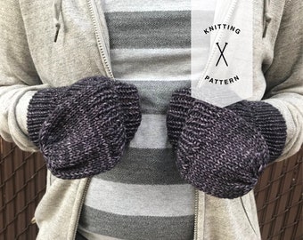 Convertible Knit Gloves Pattern, Convertible Mittens Pattern, PDF Pattern, Friedrich Gloves