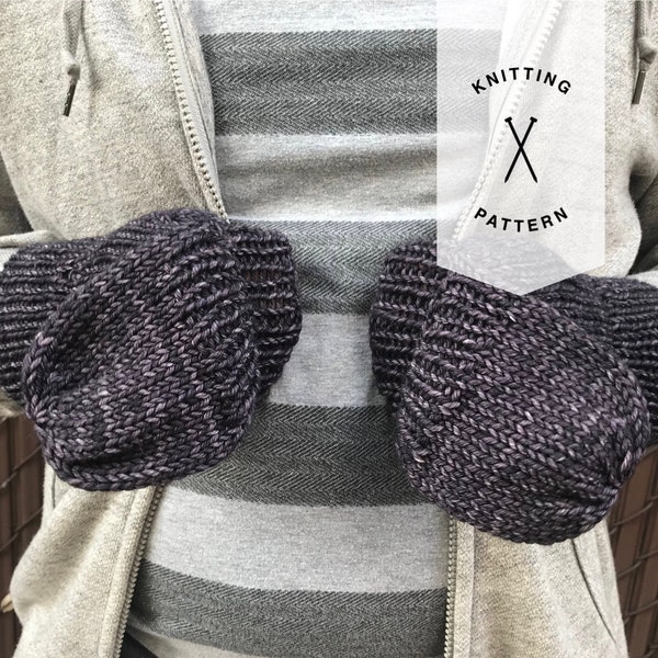 Convertible Knit Gloves Pattern, Convertible Mittens Pattern, PDF Pattern, Friedrich Gloves