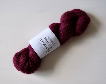 Handgefärbte Wolle des Andes Garns, Deep Win Tonal, Kammgarn, OOAK