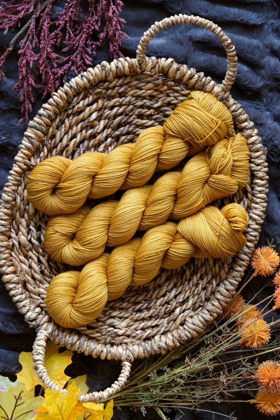 Ginger Spice Cake Hand Dyed Yarn Dyed to Order Golden Yarn Etsy