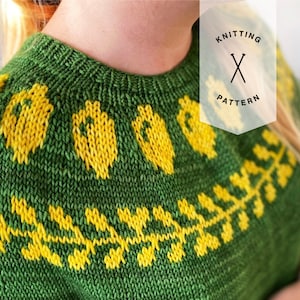 Womens Knit Sweater Pattern, PDF Pattern, Lemonjelly Sweater