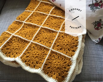 Crochet Granny Square Baby Blanket Pattern (PDF Pattern)