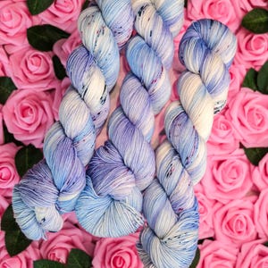 Girl Genius, Hand Dyed Yarn, Blue and Purple