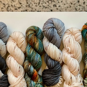 Superwash Merino Minis Yarn Set, 30g Hand Dyed Yarn, Best Sellers Yarn Kit