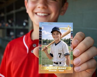 Custom Baseball Trading Card - Personalized Sports Card, Youth Player Gift & Keepsake