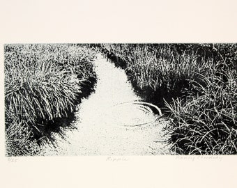 Glen P Weber Signed Etching: Steamboat 'amy Hewes' Framed Marine