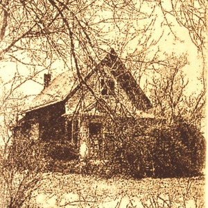 Limited edition etching titled &quot;Hickory Road&quot; signed by the artist