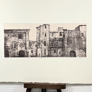 Original etching titled &quot;Italianate&quot; signed by artist