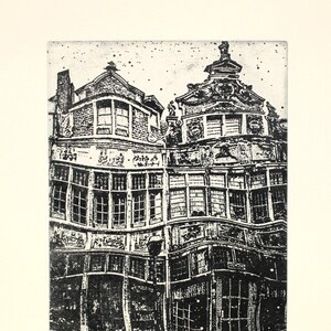 Original etching titled &quot;Brick Lane&quot; signed by artist