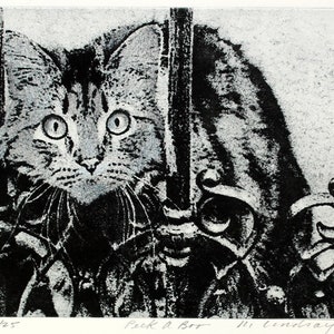 Original etching titled &quot;Peekaboo&quot; signed by artist