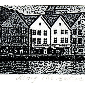 Along the Baltic, limited edition, signed etching