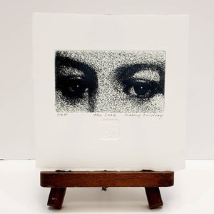 Original etching titled The Look signed by artist image 3