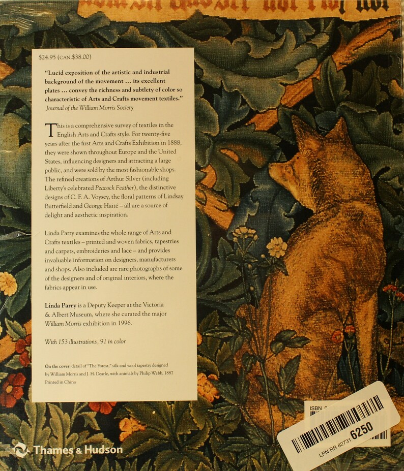 Book Textiles of the Arts and Crafts Movement by Linda Parry Etsy