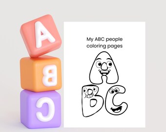 Kleurplaten ABC-alfabet A-Z – Voorschools leren (pdf-download)