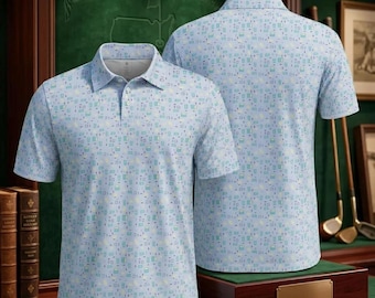 Polo unisex de golf, piqué ojo de pájaro, transpirable, estampado del 90 aniversario.