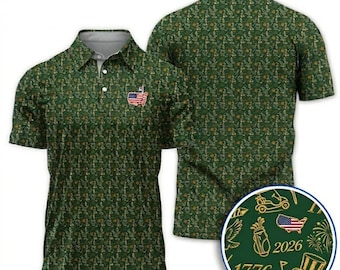 Polo de golf con estampado integral: ropa deportiva de alto rendimiento, corte unisex.