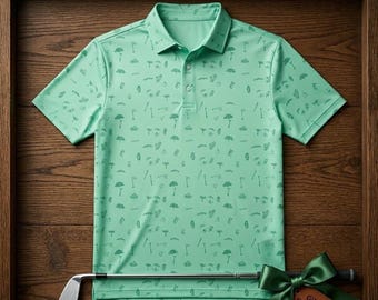 Polo da golf unisex, maglietta traspirante ad alte prestazioni, top con motivo da golf