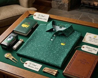 Golf Pattern All Over Print Polo Shirt Performance Golf Apparel Father's Day Gift For Golfers Short Sleeve Graphic Polo Top Men