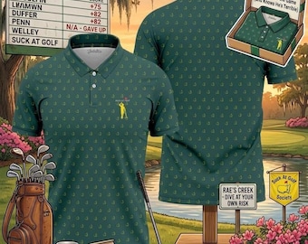 Camiseta polo de golf divertida con la frase "Soy un inútil en el golf", regalo de golf para hombres y mujeres, ropa de golf humorística, camiseta polo deportiva informal.