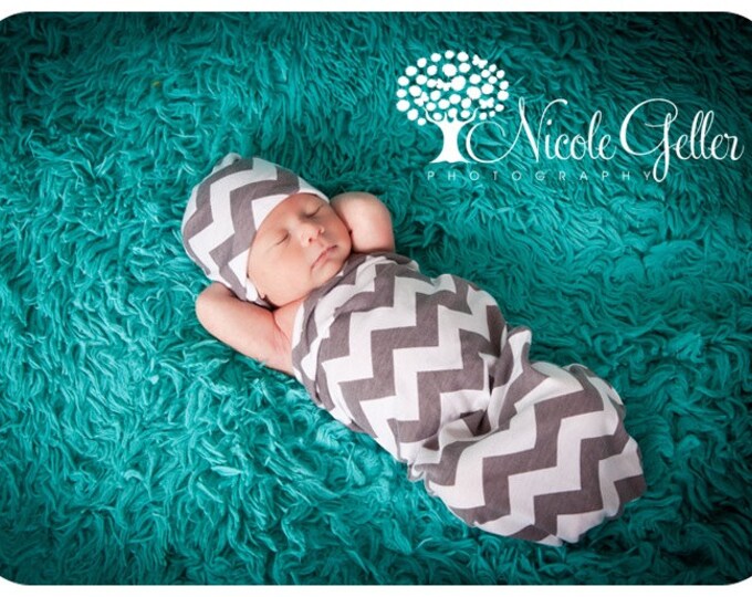 Chevron Baby Cacoon Gray Chevron Swaddling Sack Chevron Etsy