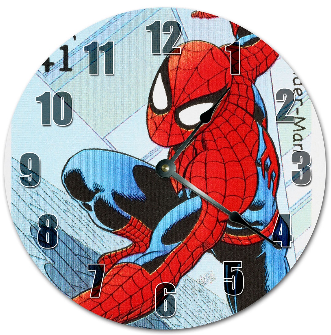 Reloj SPIDER MAN de 10.5 Reloj de sala de estar Reloj de pared