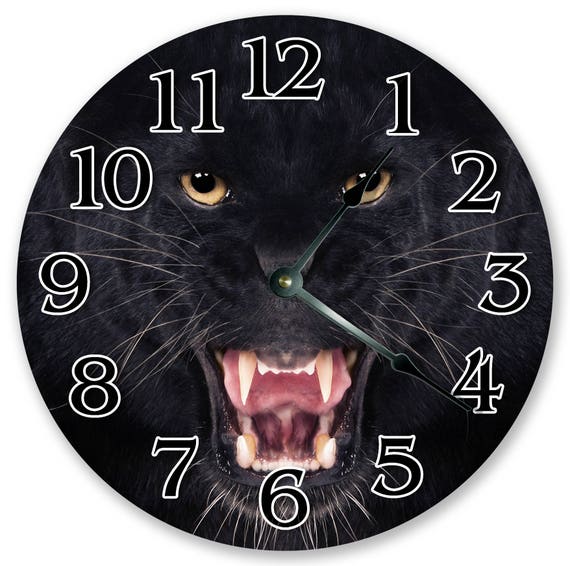 Black Panther Room Decor Wall Clock 
