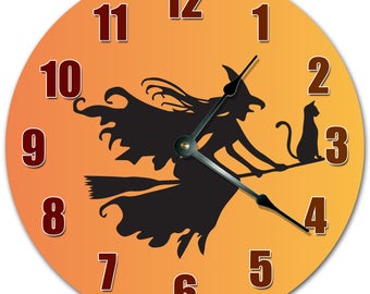 10.5 Flying Arrow Clock Yellow Clock Living Room | Etsy