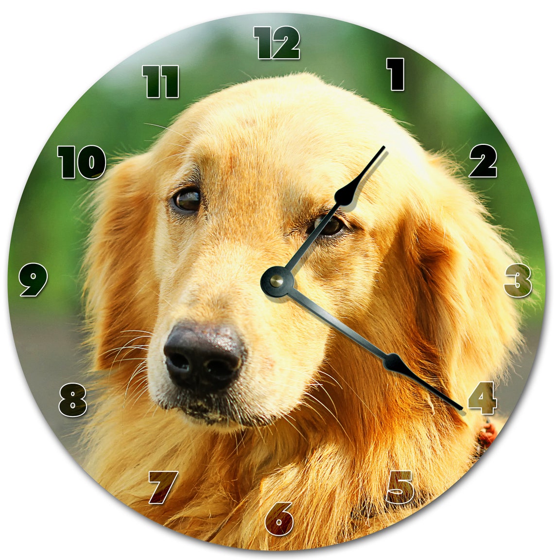 10.5 CUTE GOLDEN RETRIEVER Dog Clock Living Room Clock Etsy