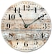 Large RUSTIC WALL CLOCK Silent Room Wall Decor Modern Home and Living Clocks House Warming Gifts Natural Wood Printed Clock 15' to 16'