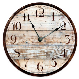 12&quot;/15&quot; 3001-15 Custom Non-ticking Wooden Wall Clock
