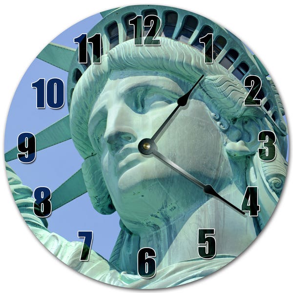 Statue of Liberty Wall Clock Etsy