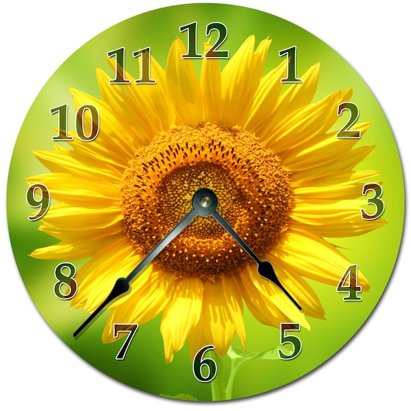 SUNFLOWER Clock - Extra Large 15" to 16" Wall Clock - 2059-16