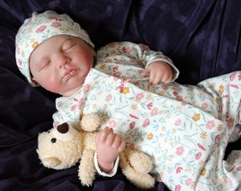 Lifelike Reborn Baby Doll: 20" Weighted Vinyl Limbs, Cloth Body