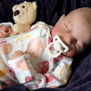 Newborn REBORN BABY DOLL Realistic 20 inch 8 Pounds Heavy Life Size Real Weighted Vinyl Cloth Body Kids Childs First Play Dolls 6/7 Pounds