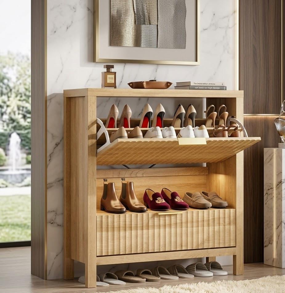 wall mounted shoe storage hallway narrow