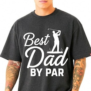 Miglior papà di Par PNG SVG, file per sublimazione, grafica per maglietta da golf, design divertente per papà golfista