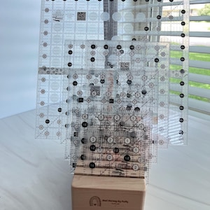 Handmade Quilt Ruler Stand, Ruler Organizer, Ruler Holder