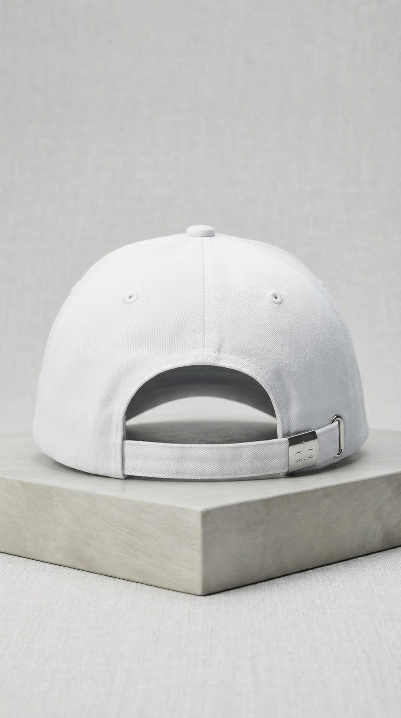 Gorra unisex minimalista ajustable Alo Yoga Pink Off Duty imagen 4