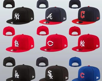 New Era MLB Fitted Baseball Cap: Dodgers, Yankees, Red Sox, Cubs