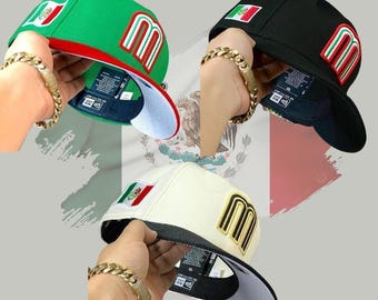 New Era Mexico Heritage 9FIFTY Snapback Hat Flag Logo Latino Pride
