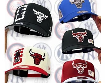 New Era Chicago Bulls Snapback Hat, 3D Embroidery, NBA Streetwear