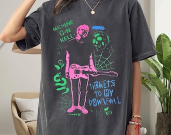 Machine Gun Kelly Tickets To My Downfall Vintage Inspired Shirt – Pop Punk Album Graphic Tee – Music Fan Shirt – Comfort Colors 1717