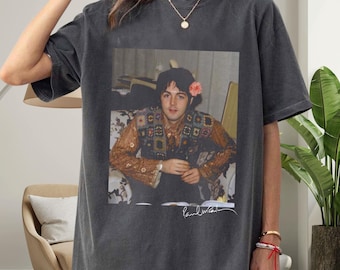 Paul McCartney Shirt, Vintage Inspired Music Graphic Tee, Comfort Colors 1717 T Shirt, Retro Rock Fan Gift, Washed Oversized Unisex Tee
