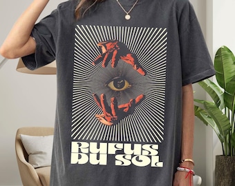 RUFUS DU SOL Vintage Graphic T-Shirt – Inspired Fan Tee on Comfort Colors 1717, Retro Electronic Music Shirt, Festival Streetwear