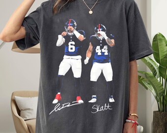Jaxson Dart & Cam Skattebo Vintage Inspired Graphic Shirt – College Football Fan Tee – Retro Game Day Shirt – Printed on Comfort Colors 1717