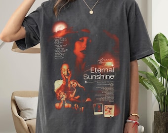 Ariana Grande Eternal Sunshine Tour Inspired T-Shirt – Vintage Pop Concert Tee, Ariana Fan Graphic Shirt, Comfort Colors 1717