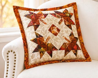 Quilted Pillow Cover Sewing Pattern PDF | Cushion Cover Pattern | Sofa Cushion Case DIY | Patchwork Pillow Pattern | Instant Download