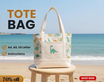 Tote Bag | Sewing Pattern | personalized gift | Christmas gift | wedding gifts | digital download